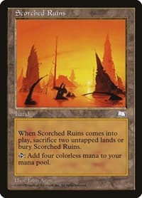 Scorched Ruins - Weatherlight - Magic: The Gathering card