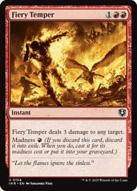 Fiery Temper - Innistrad Remastered - Magic: The Gathering card