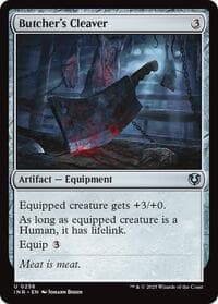 Butcher's Cleaver - Innistrad Remastered - Magic: The Gathering card