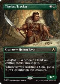 Tireless Tracker (Borderless) - Innistrad Remastered - Magic: The Gathering card
