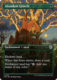 Abundant Growth (Borderless) - Innistrad Remastered - Magic: The Gathering card