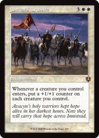 Cathars' Crusade (Retro Frame) - Innistrad Remastered - Magic: The Gathering card
