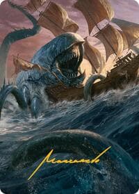 Hullbreaker Horror Art Card (Gold-Stamped Signature) - Art Series: Innistrad Remastered - Magic: The Gathering card