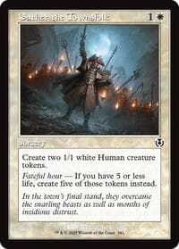 Gather the Townsfolk (Retro Frame) - Innistrad Remastered - Magic: The Gathering card