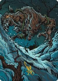 Ravager of the Fells Art Card (Gold-Stamped Signature) - Art Series: Innistrad Remastered - Magic: The Gathering card