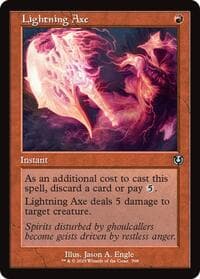 Lightning Axe (Retro Frame) - Innistrad Remastered - Magic: The Gathering card