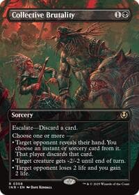 Collective Brutality (Borderless) - Innistrad Remastered - Magic: The Gathering card