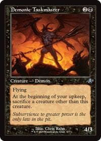 Demonic Taskmaster (Retro Frame) - Innistrad Remastered - Magic: The Gathering card