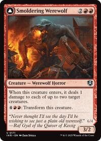 Smoldering Werewolf - Innistrad Remastered - Magic: The Gathering card