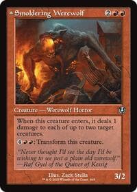 Smoldering Werewolf (Retro Frame) - Innistrad Remastered - Magic: The Gathering card
