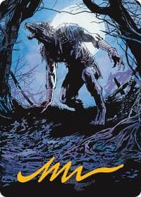 Krallenhorde Howler Art Card (Gold-Stamped Signature) - Art Series: Innistrad Remastered - Magic: The Gathering card
