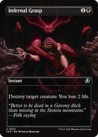 Infernal Grasp (Borderless) - Innistrad Remastered - Magic: The Gathering card