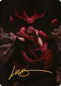 Infernal Grasp Art Card (Gold-Stamped Signature) - Art Series: Innistrad Remastered - Magic: The Gathering card