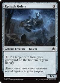Epitaph Golem - Innistrad Remastered - Magic: The Gathering card