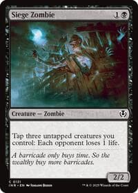 Siege Zombie - Innistrad Remastered - Magic: The Gathering card