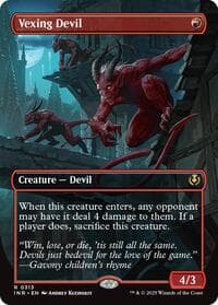 Vexing Devil (Borderless) - Innistrad Remastered - Magic: The Gathering card