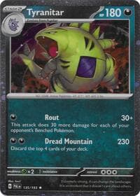 Tyranitar - 135/193 (Cosmos Foil) - Miscellaneous Cards & Products - Pokemon card