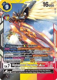 Alphamon: Ouryuken ACE - Release Special Booster 2.5 - Digimon Card Game card
