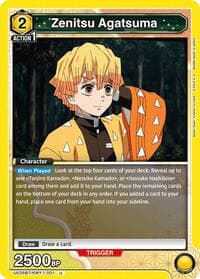 Zenitsu Agatsuma (001) - UE05BT: Demon Slayer: Kimetsu no Yaiba - Union Arena card