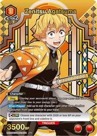 Zenitsu Agatsuma (070) (R*) - UE05BT: Demon Slayer: Kimetsu no Yaiba - Union Arena card