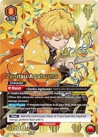 Zenitsu Agatsuma (071) (SR**) - UE05BT: Demon Slayer: Kimetsu no Yaiba - Union Arena card