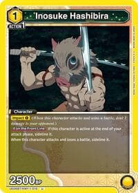 Inosuke Hashibira (015) - UE05BT: Demon Slayer: Kimetsu no Yaiba - Union Arena card