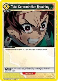 Total Concentration Breathing (029) - UE05BT: Demon Slayer: Kimetsu no Yaiba - Union Arena card