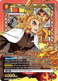 Kyojuro Rengoku (090) (SR*) - UE05BT: Demon Slayer: Kimetsu no Yaiba - Union Arena card