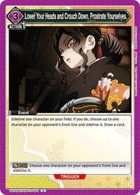 Lower Your Heads and Crouch Down. Prostrate Yourselves. - UE05BT: Demon Slayer: Kimetsu no Yaiba - Union Arena card