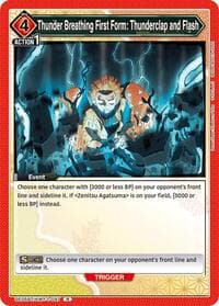 Thunder Breathing First Form: Thunderclap and Flash - UE05BT: Demon Slayer: Kimetsu no Yaiba - Union Arena card