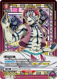 Akaza (052) (SR*) - UE05BT: Demon Slayer: Kimetsu no Yaiba - Union Arena card