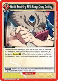 Beast Breathing Fifth Fang: Crazy Cutting - UE05BT: Demon Slayer: Kimetsu no Yaiba - Union Arena card