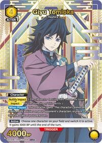 Giyu Tomioka (008) (SR*) - UE05BT: Demon Slayer: Kimetsu no Yaiba - Union Arena card