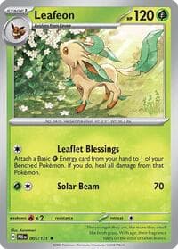 Leafeon - SV: Prismatic Evolutions - Pokemon card