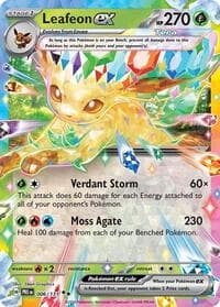 Leafeon ex - SV: Prismatic Evolutions - Pokemon card
