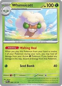 Whimsicott - SV: Prismatic Evolutions - Pokemon card