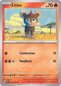 Litleo - SV: Prismatic Evolutions - Pokemon card