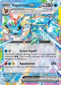 Vaporeon ex - SV: Prismatic Evolutions - Pokemon card