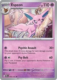 Espeon - SV: Prismatic Evolutions - Pokemon card