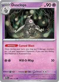 Dusclops - SV: Prismatic Evolutions - Pokemon card