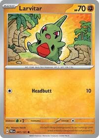 Larvitar - SV: Prismatic Evolutions - Pokemon card
