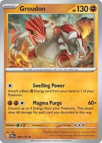 Groudon - SV: Prismatic Evolutions - Pokemon card
