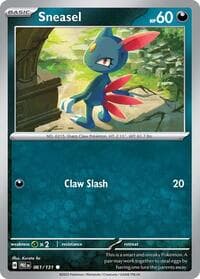 Sneasel - SV: Prismatic Evolutions - Pokemon card