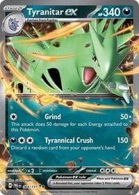 Tyranitar ex - SV: Prismatic Evolutions - Pokemon card