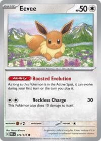 Eevee - SV: Prismatic Evolutions - Pokemon card