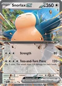 Snorlax ex - SV: Prismatic Evolutions - Pokemon card