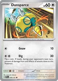 Dunsparce - SV: Prismatic Evolutions - Pokemon card