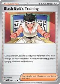 Black Belt's Training - SV: Prismatic Evolutions - Pokemon card