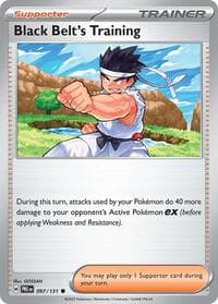Black Belt's Training - SV: Prismatic Evolutions - Pokemon card