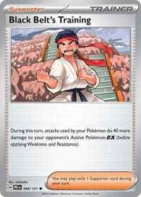Black Belt's Training - SV: Prismatic Evolutions - Pokemon card